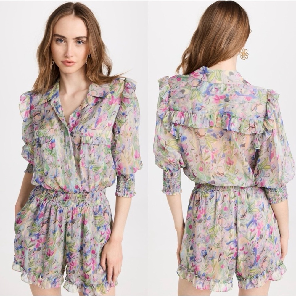 Misa Los Angeles Gracie Romper, Large NWOT